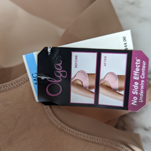 NWT Olga No Side Effects Underwire Contour Bra size 44C - Picture 4 of 5